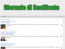 Tablet Screenshot of giornaledibasilicata.com